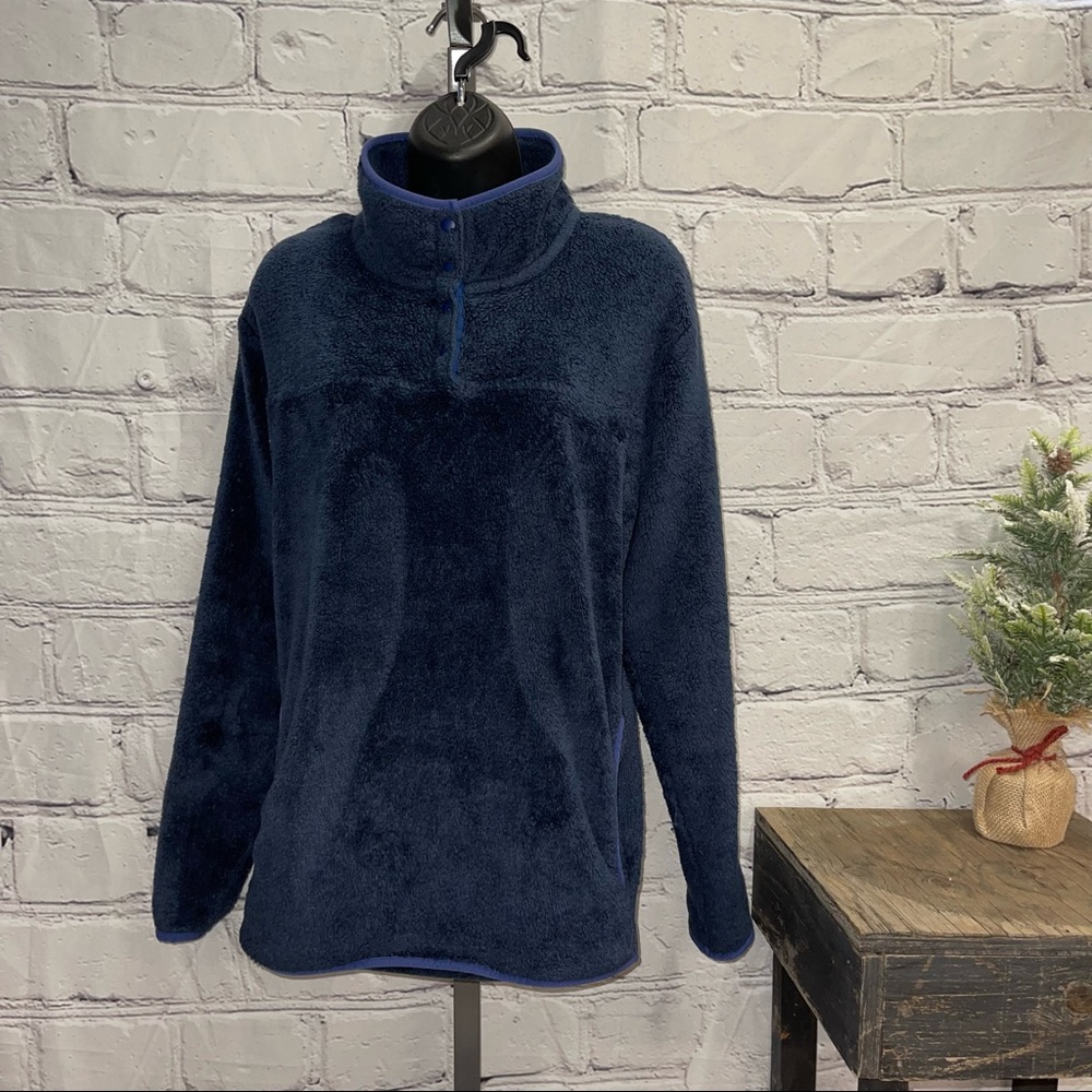 Eddie Bauer 3/4 snap neck fleece womens 2XL